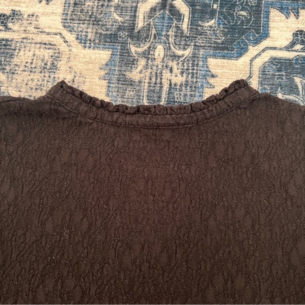 Loft Lace Ruffle Neck Top - XS - Picture 2 of 7
